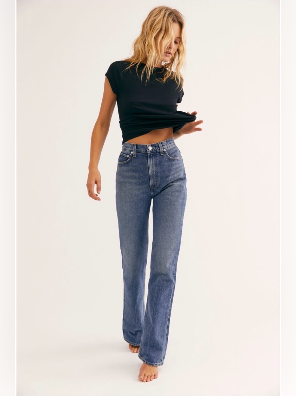 Free People 🌼 AGOLDE 🌸 High Rise Vintage Flare Jeans 🌼 Size 24 🌸 Like New!